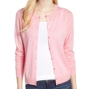 J Crew blush pink cashmere cardigan